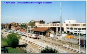 11 aprile 2003: ultima ALe 642 Bologna-Marzabotto sul primo binario